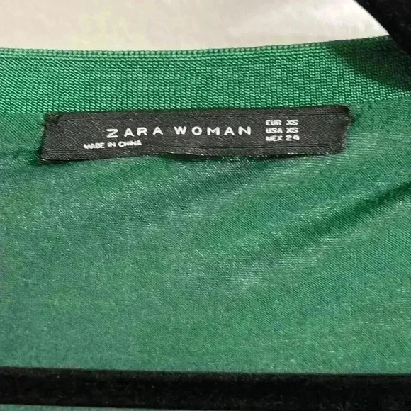 Zara green top - Picture 2 of 2